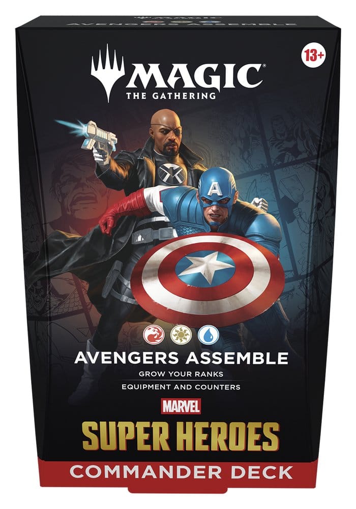 Magic the Gathering Marvel Super Heroes Commander Decks Case (4) english 195166313016