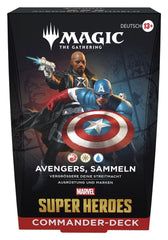 Magic the Gathering Marvel Super Heroes Commander Decks Case (4) german 5010996357120