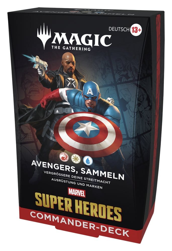Magic the Gathering Marvel Super Heroes Commander Decks Case (4) german 5010996357120