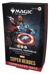 Magic the Gathering Marvel Super Heroes Commander Decks Case (4) german 5010996357120