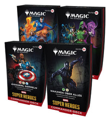 Magic the Gathering Marvel Super Heroes Commander Decks Case (4) german 5010996357120