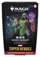 Magic the Gathering Marvel Super Heroes Commander Decks Case (4) german 5010996357120