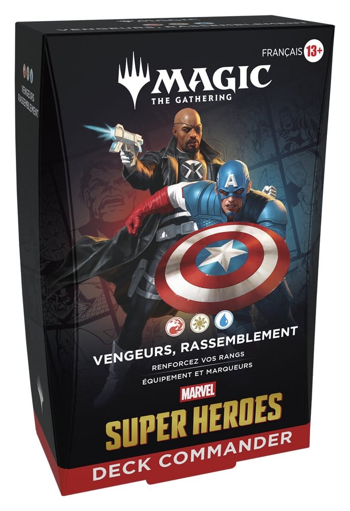 Magic the Gathering Marvel Super Heroes Commander Decks Case (4) french 5010996357144