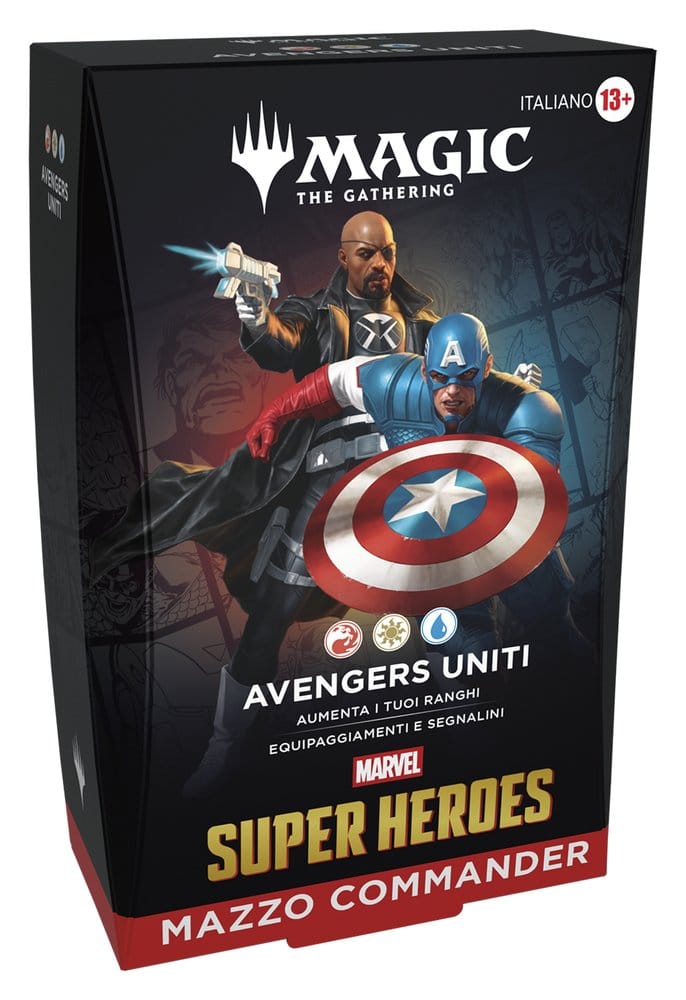 Magic the Gathering Marvel Super Heroes Commander Decks Case (4) italian 5010996357182