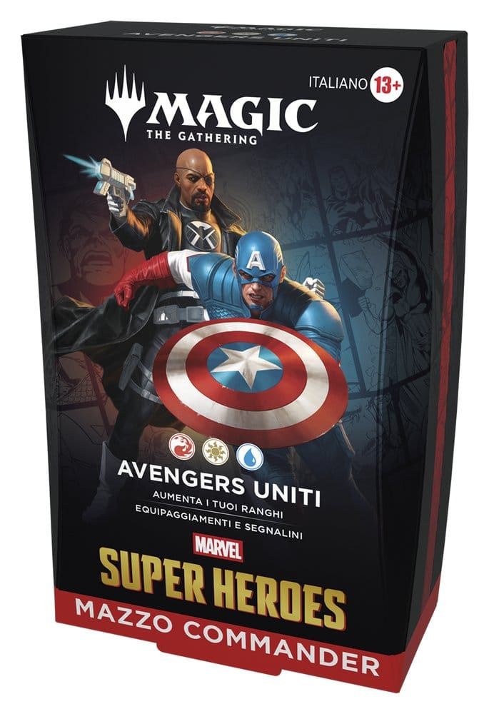 Magic the Gathering Marvel Super Heroes Commander Decks Case (4) italian 5010996357182
