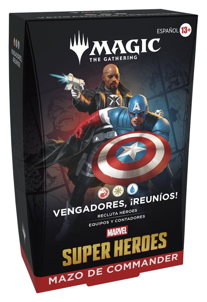 Magic the Gathering Marvel Super Heroes Commander Decks Case (4) spanish 5010996357168