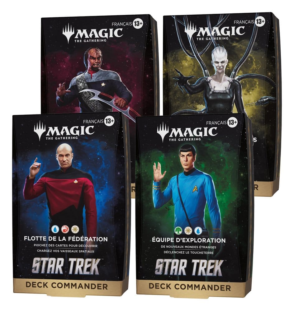 Magic the Gathering Star Trek Commander Decks Case (4) french 5010996420008