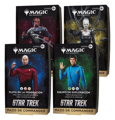 Magic the Gathering Star Trek Commander Decks Case (4) spanish 5010996420046