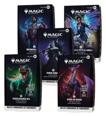 Magic the Gathering Grundstein-Commander-Decks Umkarton (5) italienischMagic the Gathering Foundations Commander Decks Case (5) italianMagic the Gathering Decks Commander Fondations (5) *ITALIEN*Magic the Gathering Mazos de Commander de Cimientos Caja (5) 5010996430021