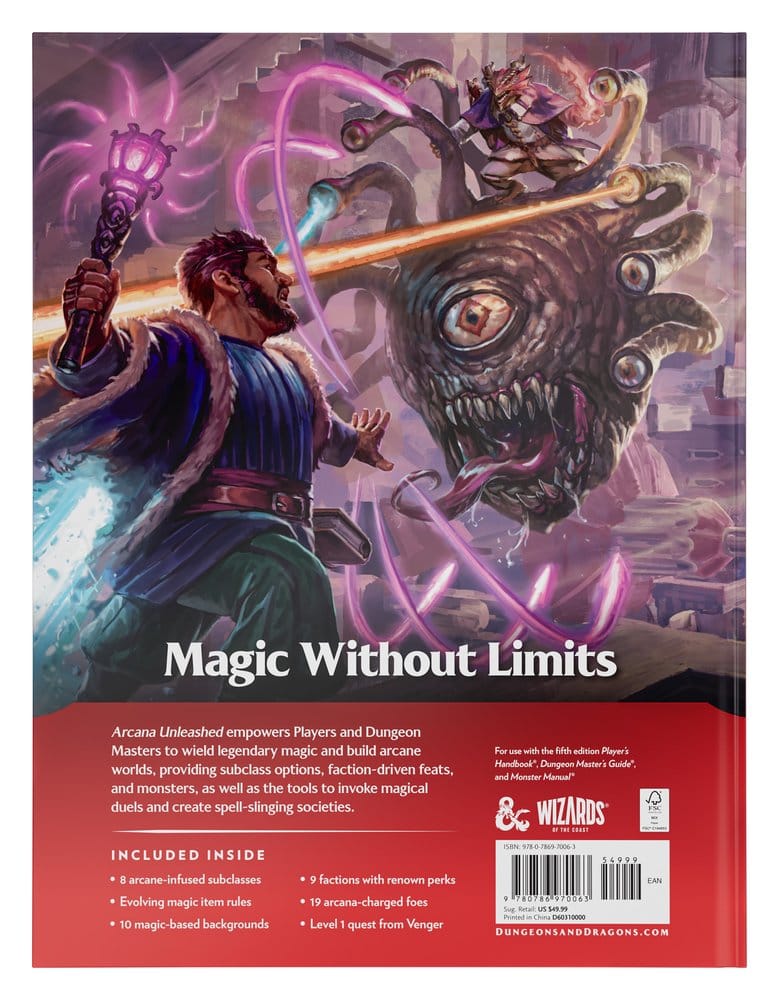 Dungeons & Dragons RPG Arcana Unleashed: Gameplay Expansion Book *English Version* 9780786970063