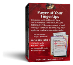 Dungeons & Dragons RPG Reference Cards: Spells (Levels 0-1) *English Version* 0195166335001