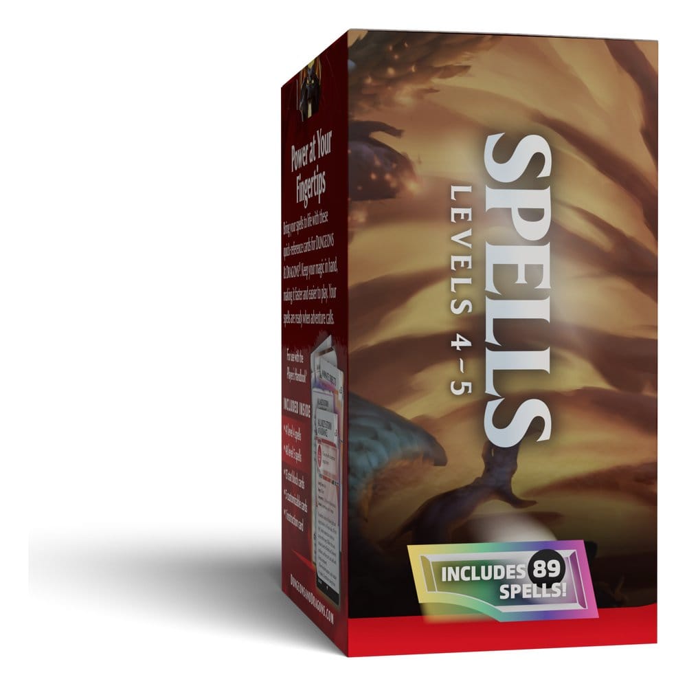 Dungeons & Dragons RPG Reference Cards: Spells (Levels 4-5) *English Version* 0195166335049