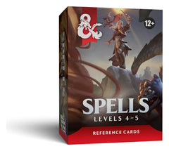 Dungeons & Dragons RPG Reference Cards: Spells (Levels 4-5) *English Version* 0195166335049