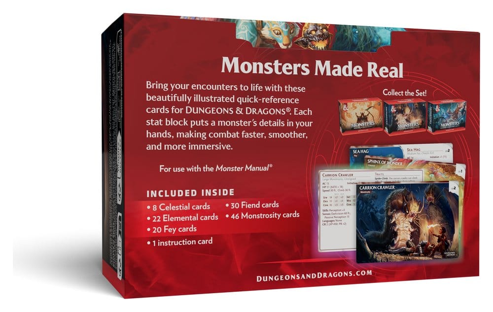 Dungeons & Dragons RPG Reference Cards: Monsters (Mystical and Menacing) *English Version* 0195166335124