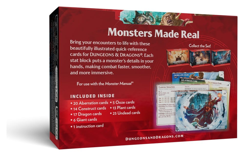 Dungeons & Dragons RPG Reference Cards: Monsters (Fearsome and Ferocious) *English Version* 0195166335162