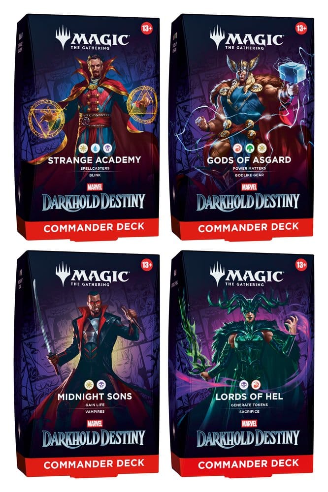 Magic the Gathering Marvel: Darkhold Destiny Commander Decks Case (4) english 0195166349619