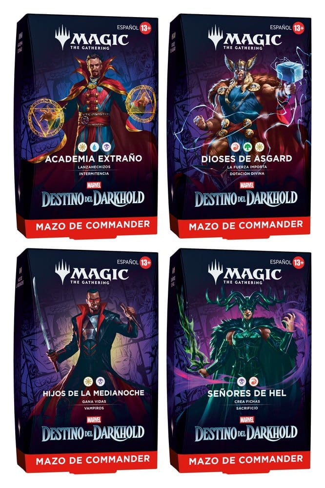 Magic the Gathering Marvel: Destino del Darkhold Commander Decks Case (4) spanish 5010996445940