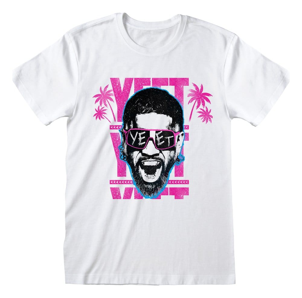 WWE T-Shirt Yeet White Size S 5056811583282