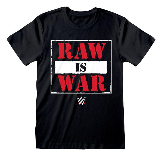 WWE T-Shirt RAW is WAR Black Size S 5056811583336