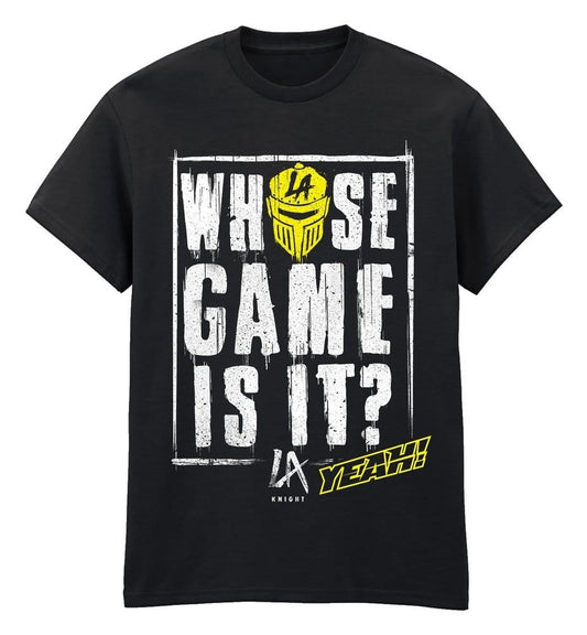 WWE T-Shirt Who's Game Is It Black Size S 5056811583381