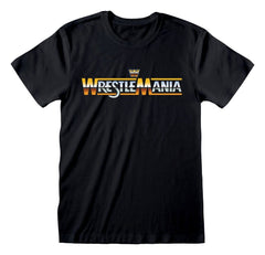 WWE T-Shirt Wrestle Mania Black Size S 5056811570787