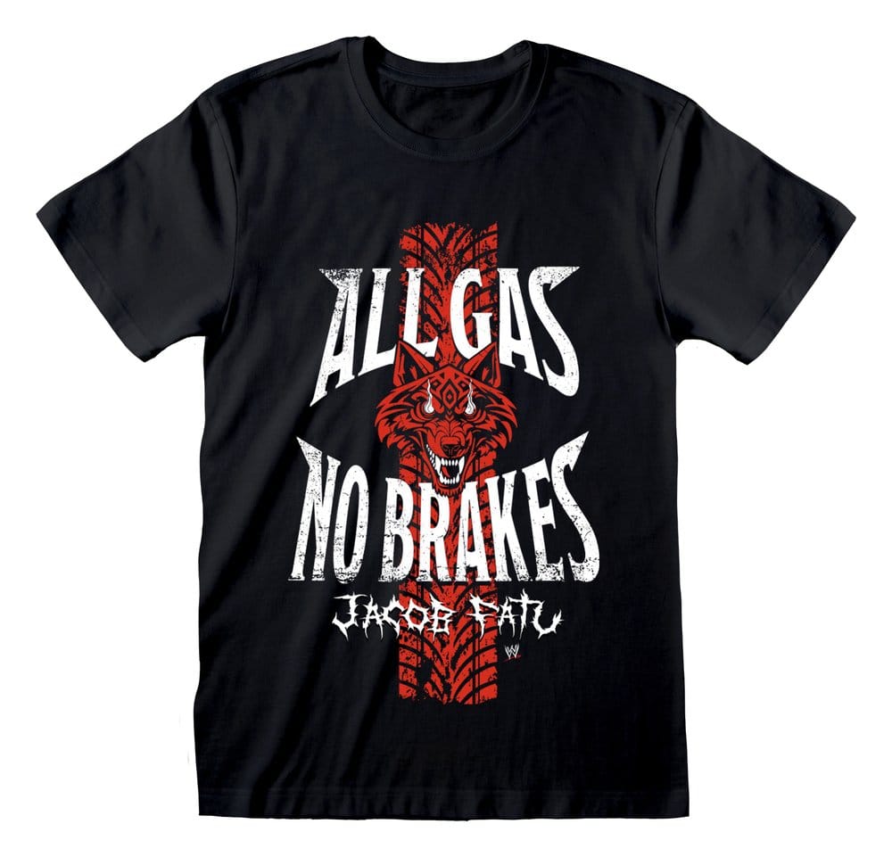 WWE T-Shirt All Gas Black Size S 5056811583435