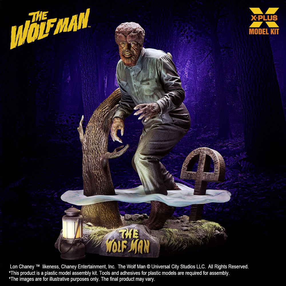 Wolf Man Plastic Model Kit 1/8 Lon Chaney Jr. as Wolf Man 22 cm 4532149021739