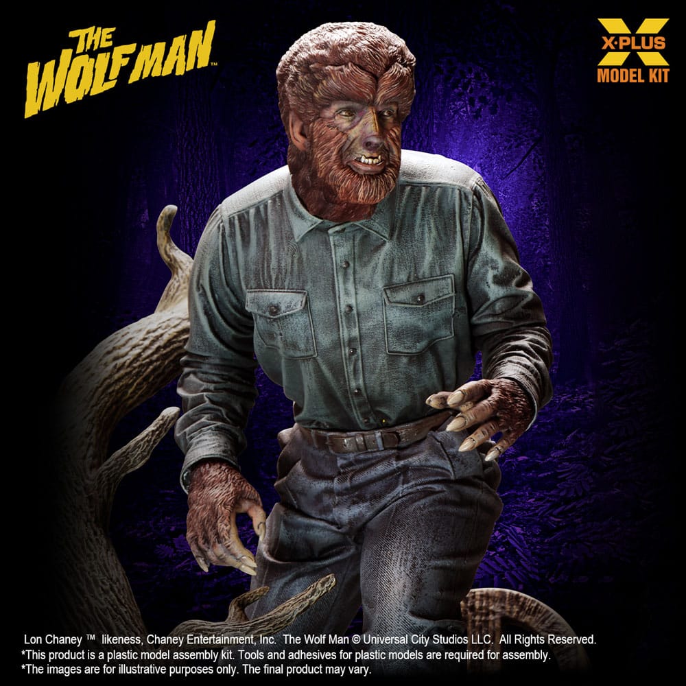 Wolf Man Plastic Model Kit 1/8 Lon Chaney Jr. as Wolf Man 22 cm 4532149021739