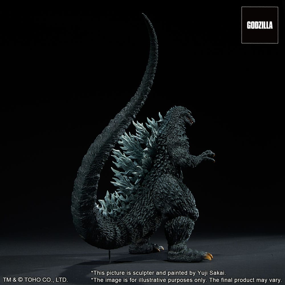 Godzilla against Mechagodzilla 2002 TOHO Yuji Sakai Modeling Collection PVC Statue Godzilla Battle in the Storm 28 cm 4532149024471
