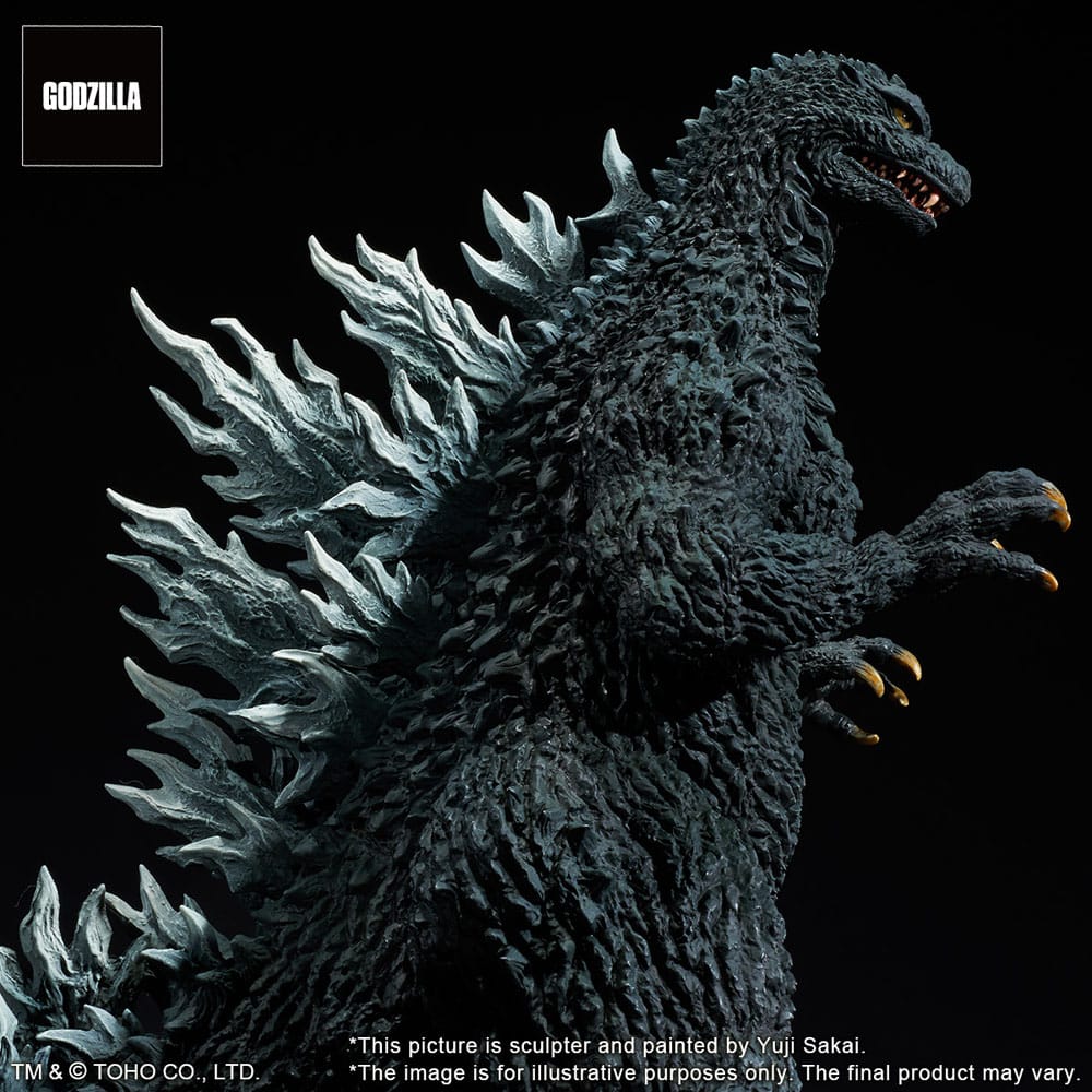 Godzilla against Mechagodzilla 2002 TOHO Yuji Sakai Modeling Collection PVC Statue Godzilla Battle in the Storm 28 cm 4532149024471