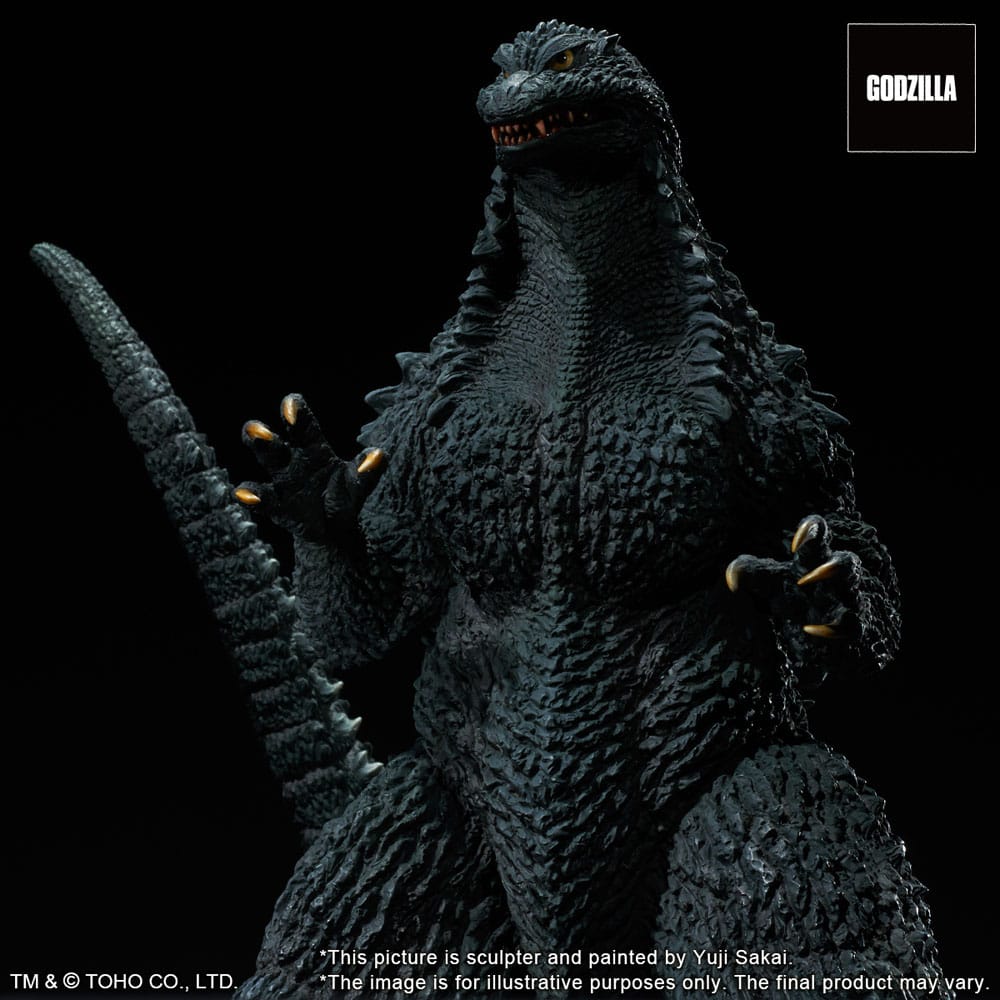 Godzilla against Mechagodzilla 2002 TOHO Yuji Sakai Modeling Collection PVC Statue Godzilla Battle in the Storm 28 cm 4532149024471