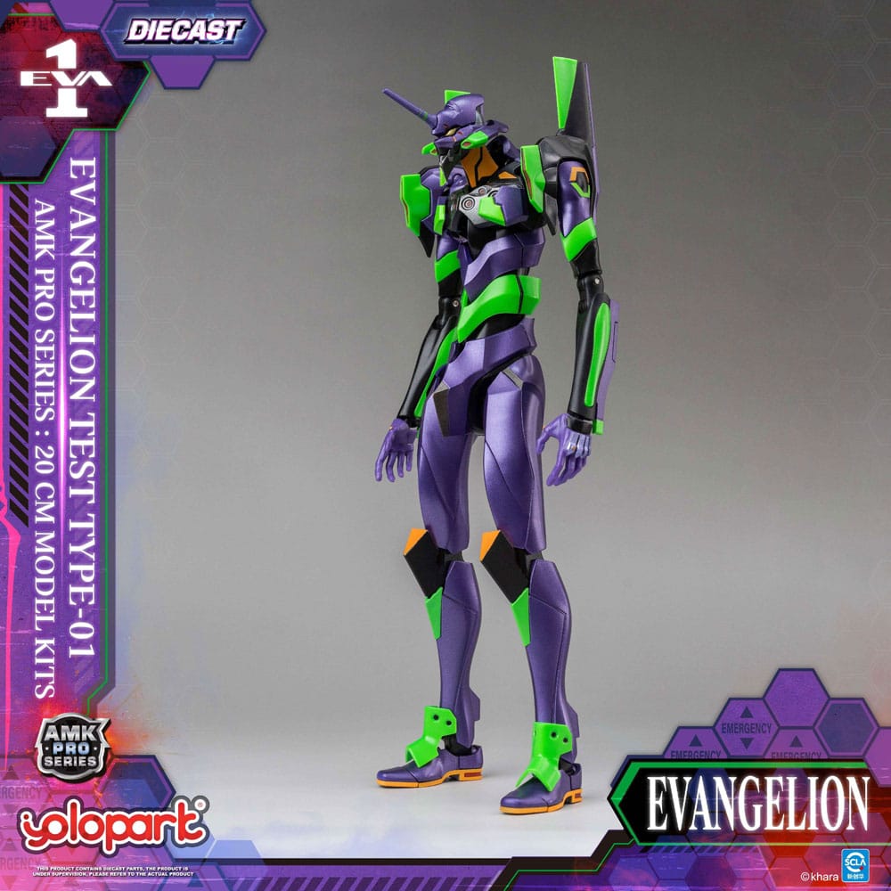 Neon Genesis Evangelion AMK Pro Series Model Kit Eva-01 Test Type 20 cm     4897131753884