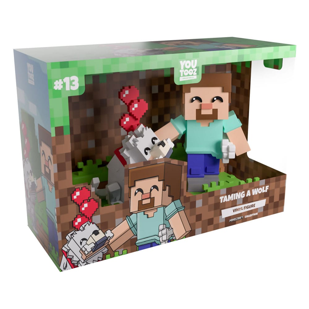 Minecraft Vinyl Figure Taming a Wolf 10 cm 0810190430965