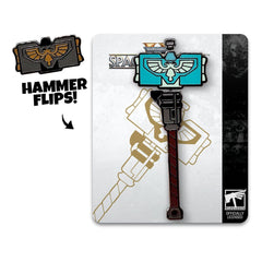 Space Marine 2 Pin Badge Thunder Hammer 5 cm  0810190433805