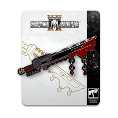 Space Marine 2 Pin Badge Chainsword  5 cm  0810190433836