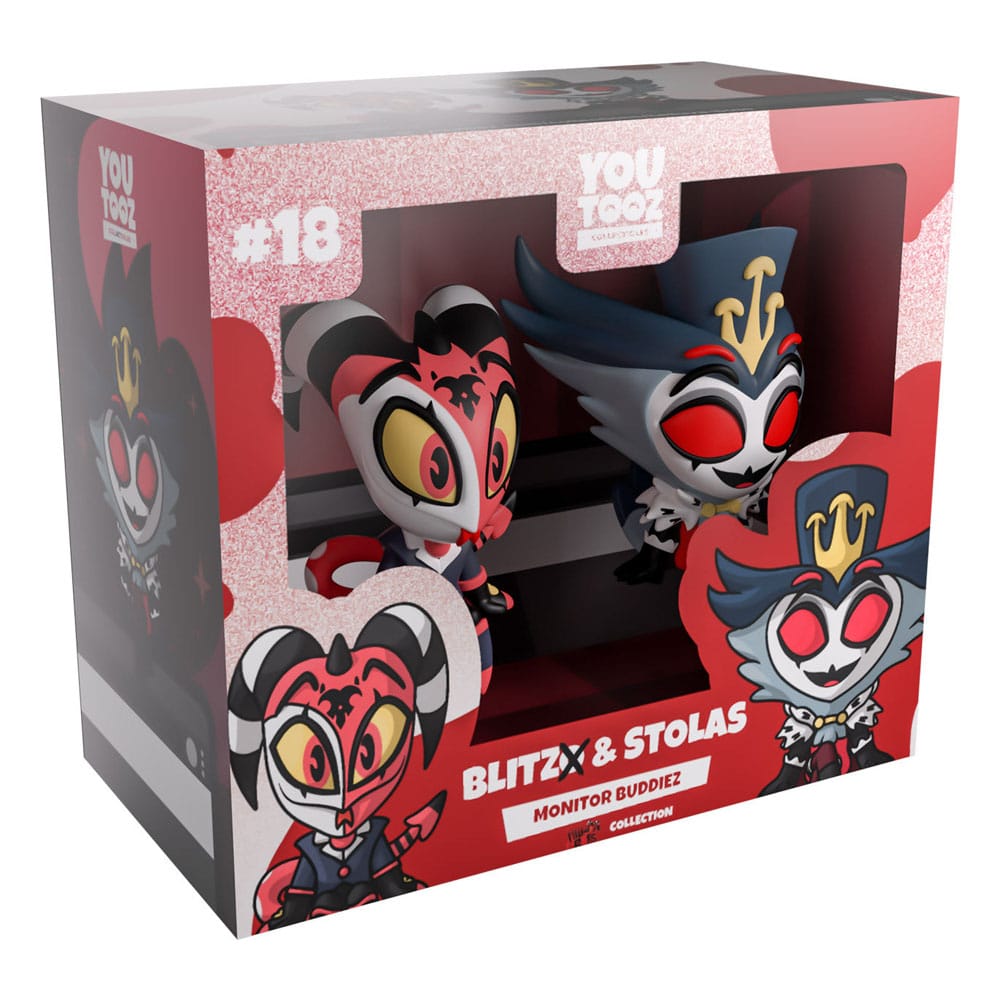Helluva Boss Vinyl Figures Blitzo & Stolas Monitor Buddiez             0810190435014