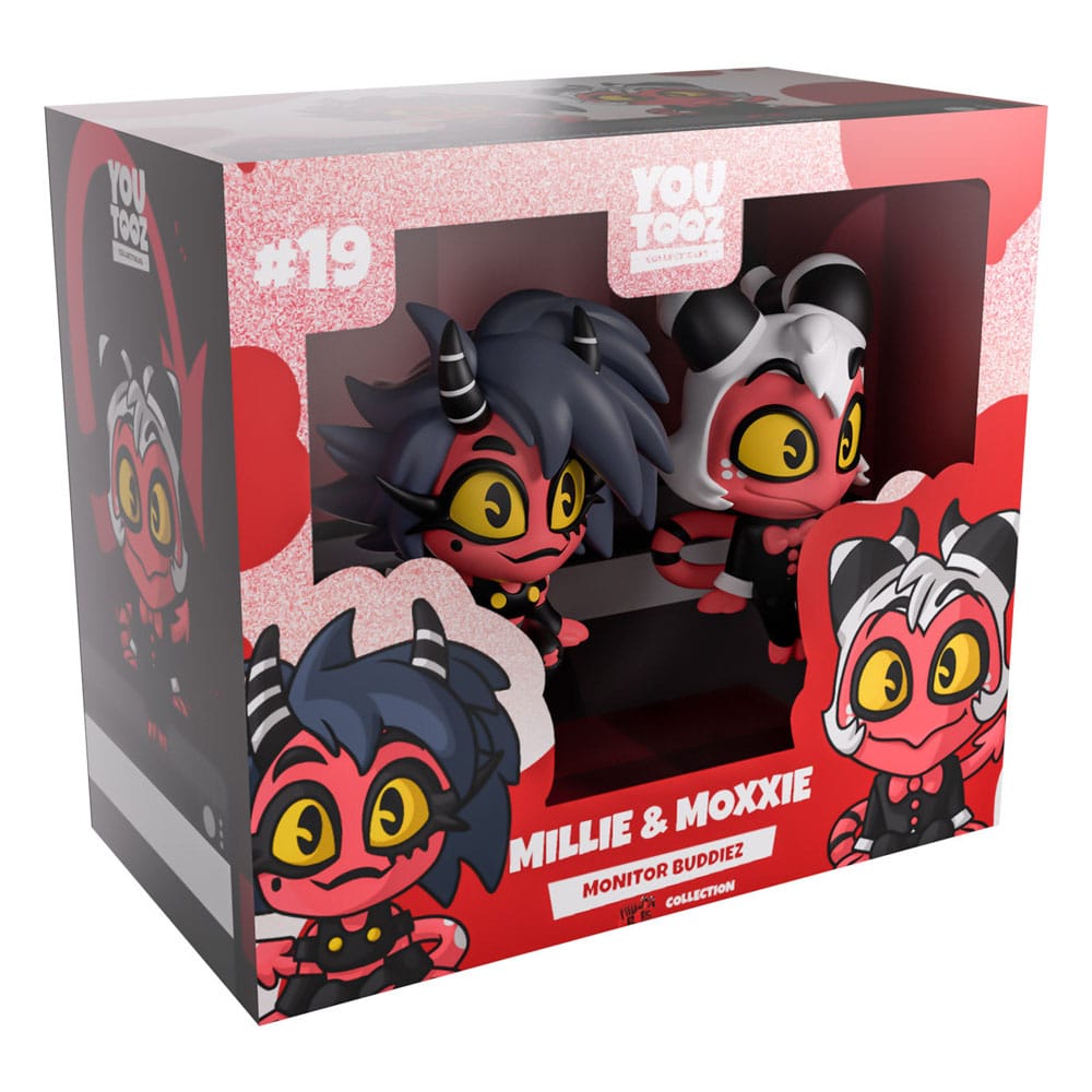 Helluva Boss Vinyl Figures Millie & Moxxie Monitor Buddiez              0810190435021