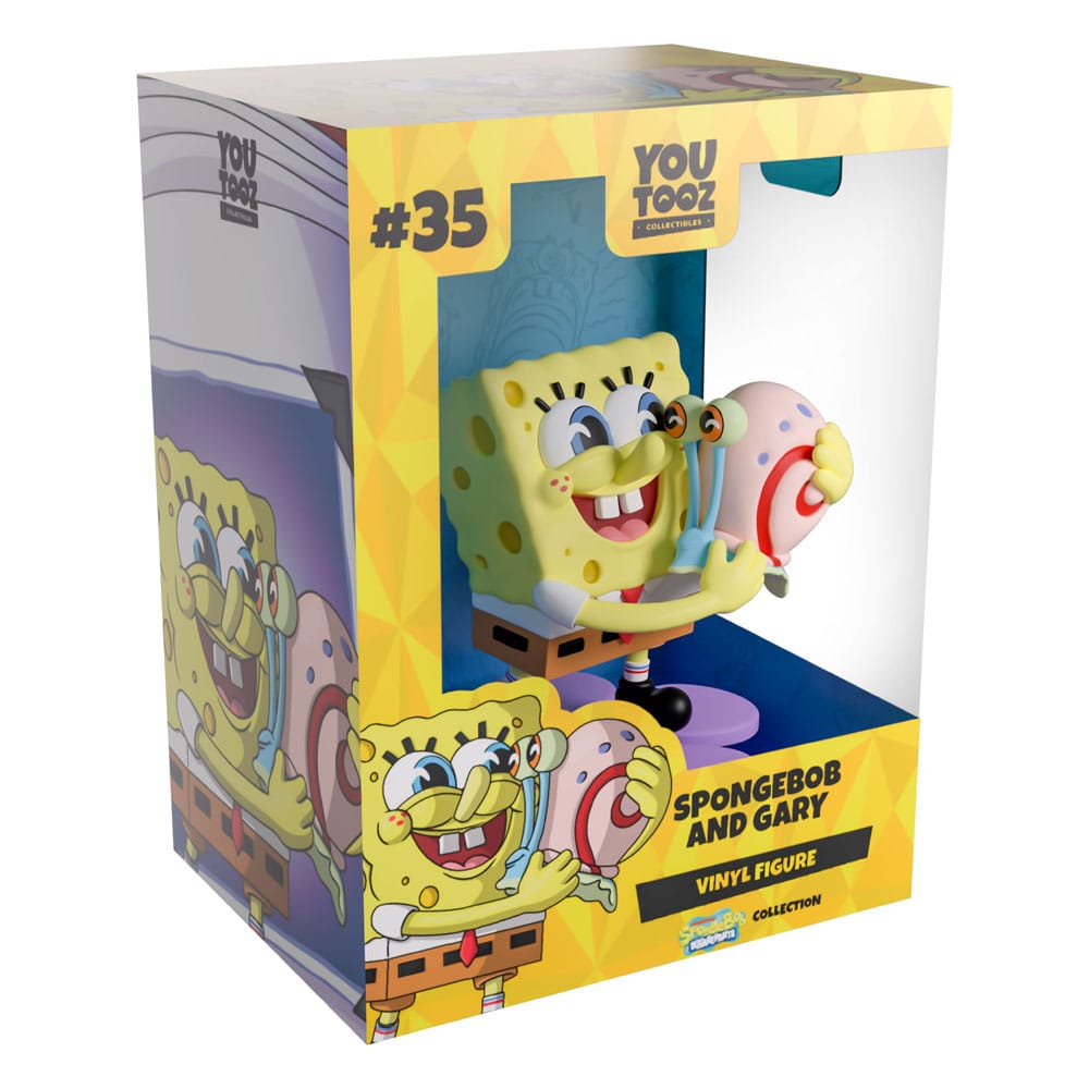 SpongeBob SquarePants Vinyl Figure Spongebob & Gary 9 cm 0810190435274