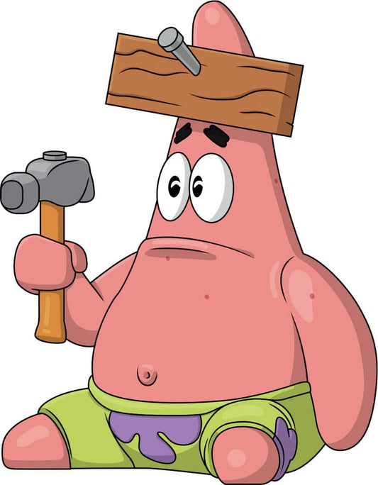 SpongeBob SquarePants Vinyl Figure Nail on Head Patrick 10 cm 0810085559757