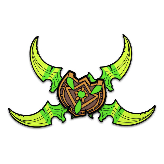 World Of Warcraft Pin Illidian Stormrage's Warglaives 5 cm            0810163652547