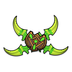 World Of Warcraft Pin Illidian Stormrage's Warglaives 5 cm            0810163652547