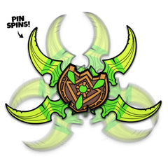 World Of Warcraft Pin Illidian Stormrage's Warglaives 5 cm            0810163652547
