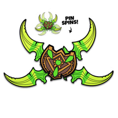 World Of Warcraft Pin Illidian Stormrage's Warglaives 5 cm            0810163652547