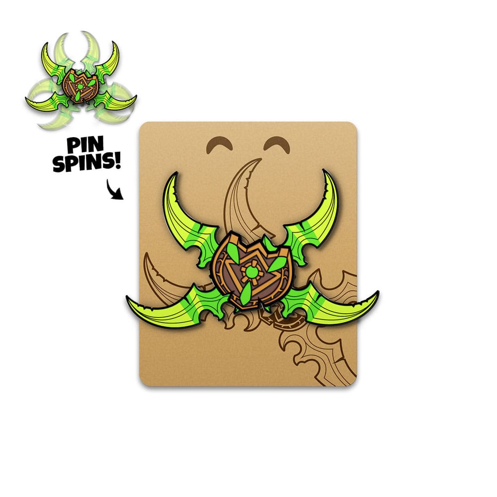 World Of Warcraft Pin Illidian Stormrage's Warglaives 5 cm            0810163652547