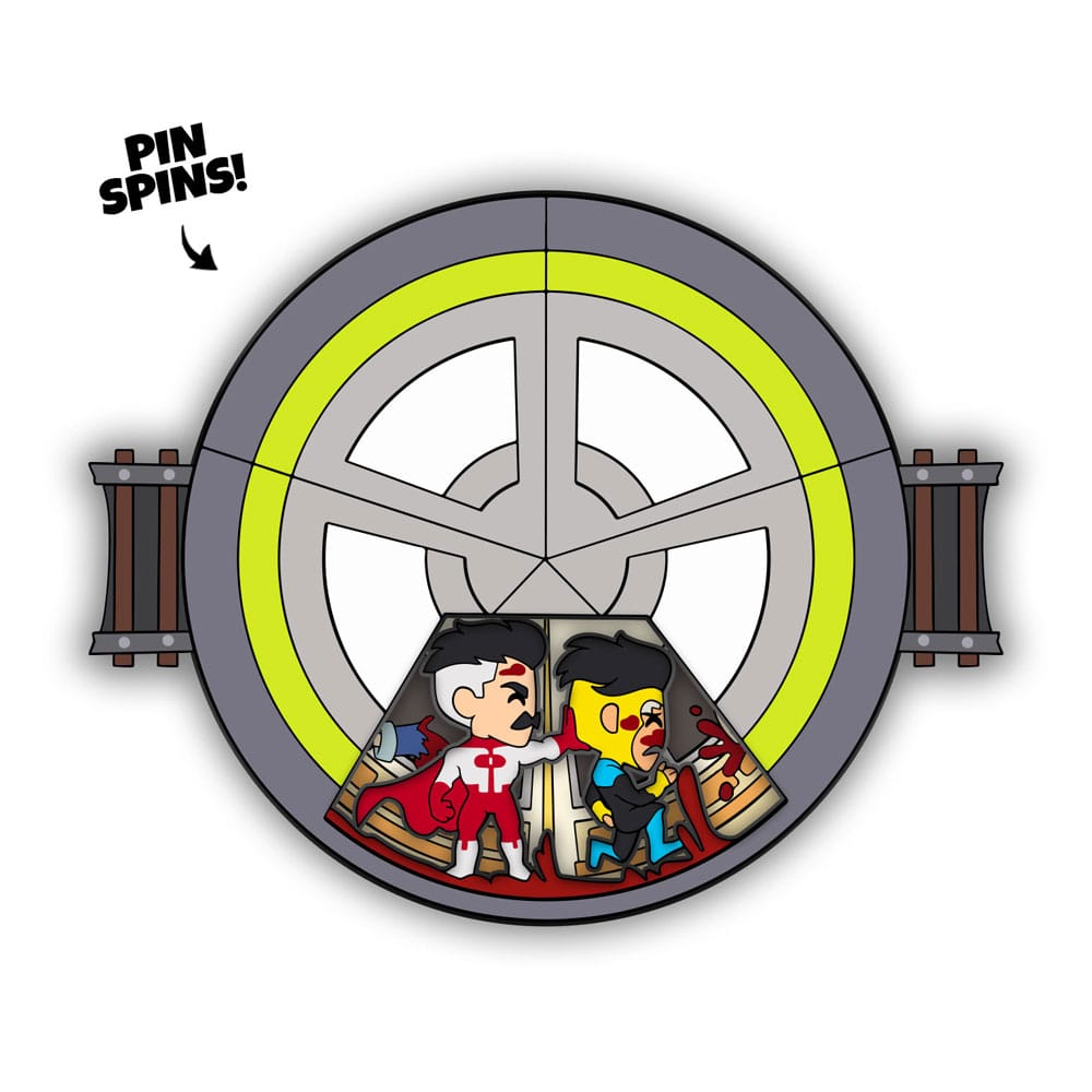 Invincible Pin Badge Invincible Spinning 10 cm 0810163659584