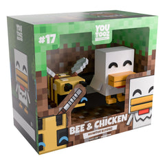 Minecraft Vinyl Figures Bee and Chicken Monitor Buddiez 0810163659720