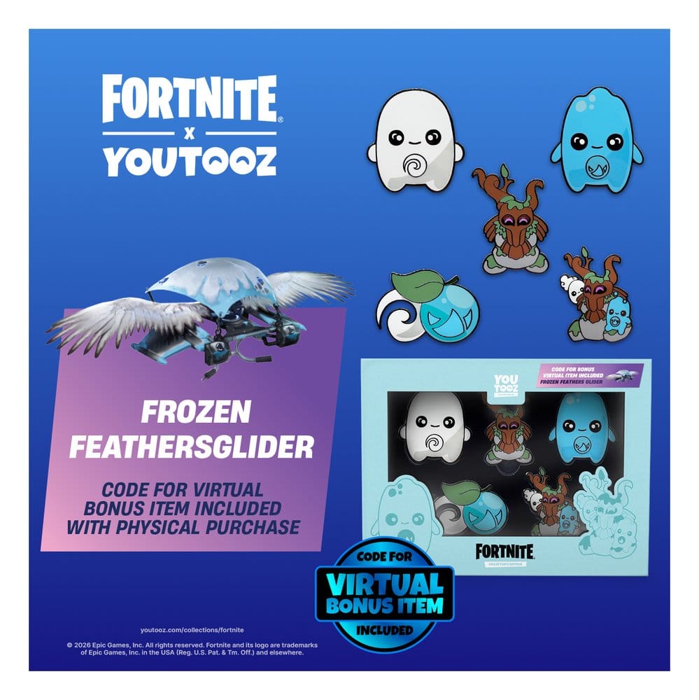 Fortnite Pin Badge 5-Pack Sprite Set 5 cm 0810208710102
