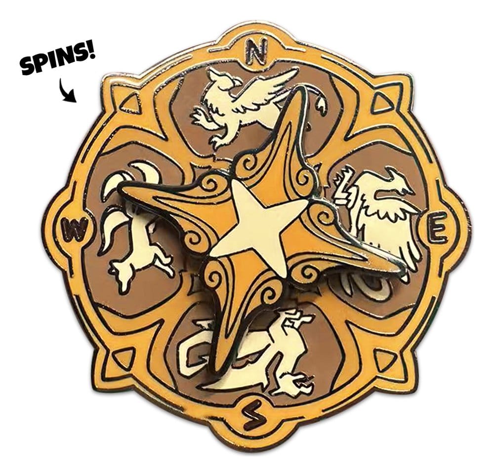 Quincy's Tavern Pin Badge Compass 5 cm 0810208712793