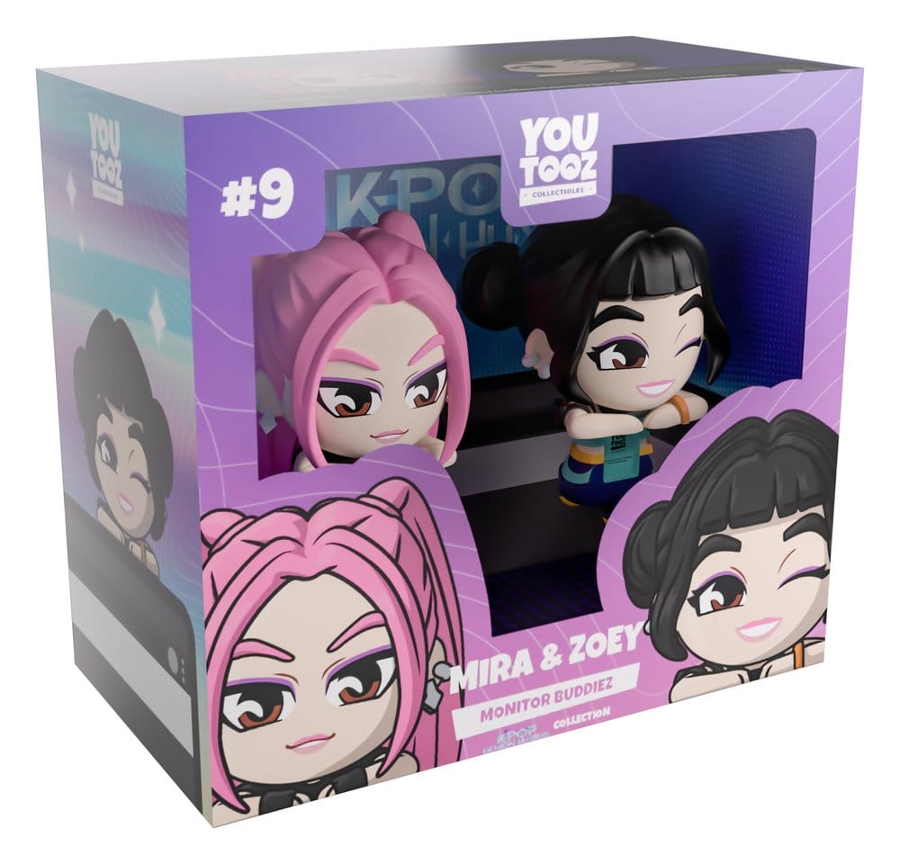 KPop Demon Hunters Vinyl Figures Mira & Zoey Monitor Buddiez 6 cm 0810208712885