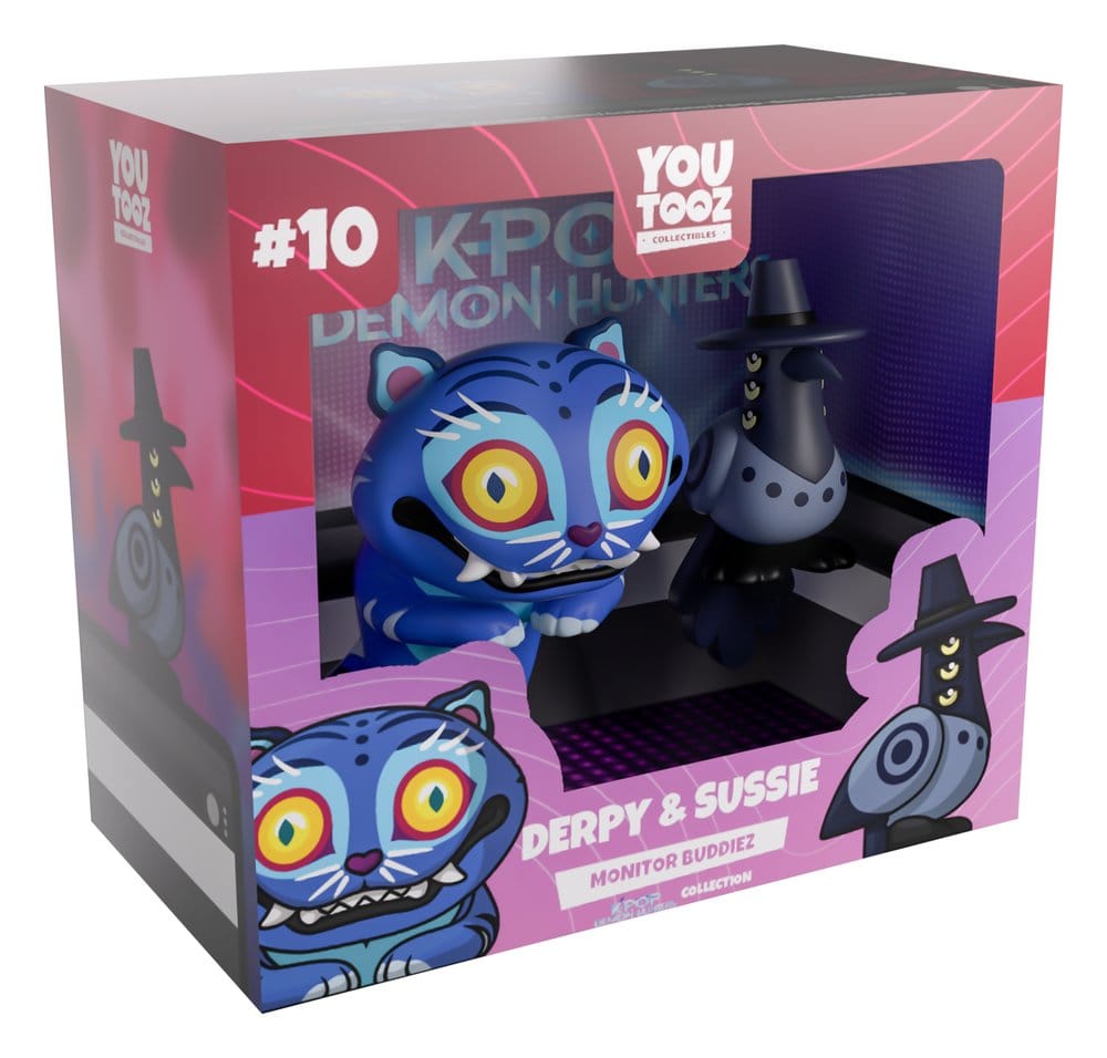 KPop Demon Hunters Vinyl Figures Derpy & Sussie Monitor Buddiez 6-8 cm 0810208712892